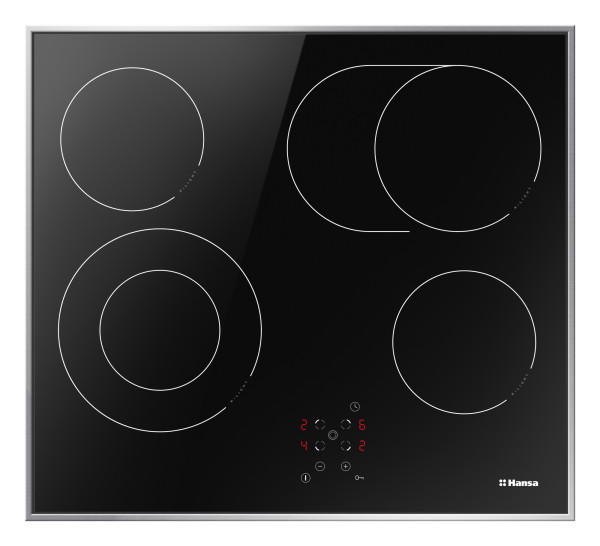 Hansa BHCI66706 – Ugradna staklokeramička ploča sa 4 HiLight zone i elektronskom kontrolom