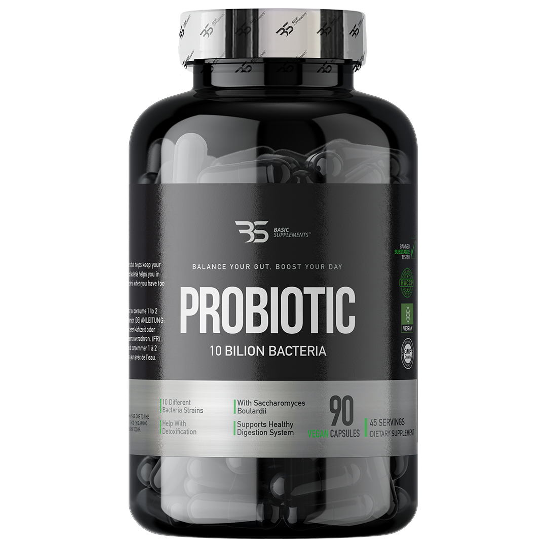 Gut Balance Probiotic 90 veganskih kapsula 10 biliona CFU Basic Supplements