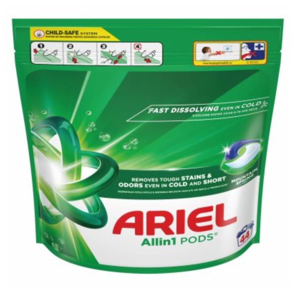 Ariel Kapsule za pranje veša Pods Mountain Spring – 44 komada