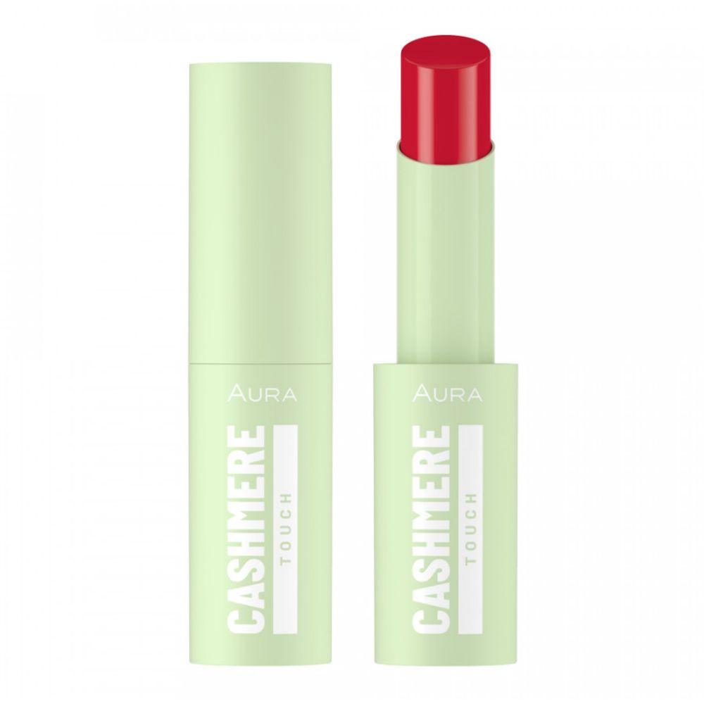 Aura Cashmere Touch ruž za usne 706 Red Power kremasti karmin
