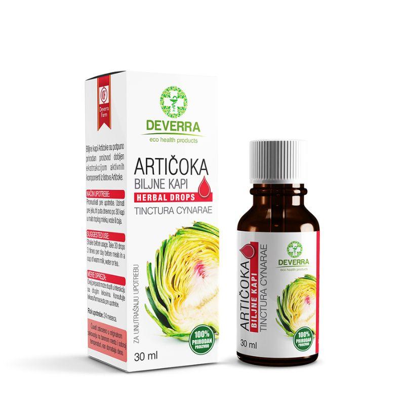 Biljne kapi Artičoke – 30 ml, prirodna podrška jetri, varenju i holesterolu