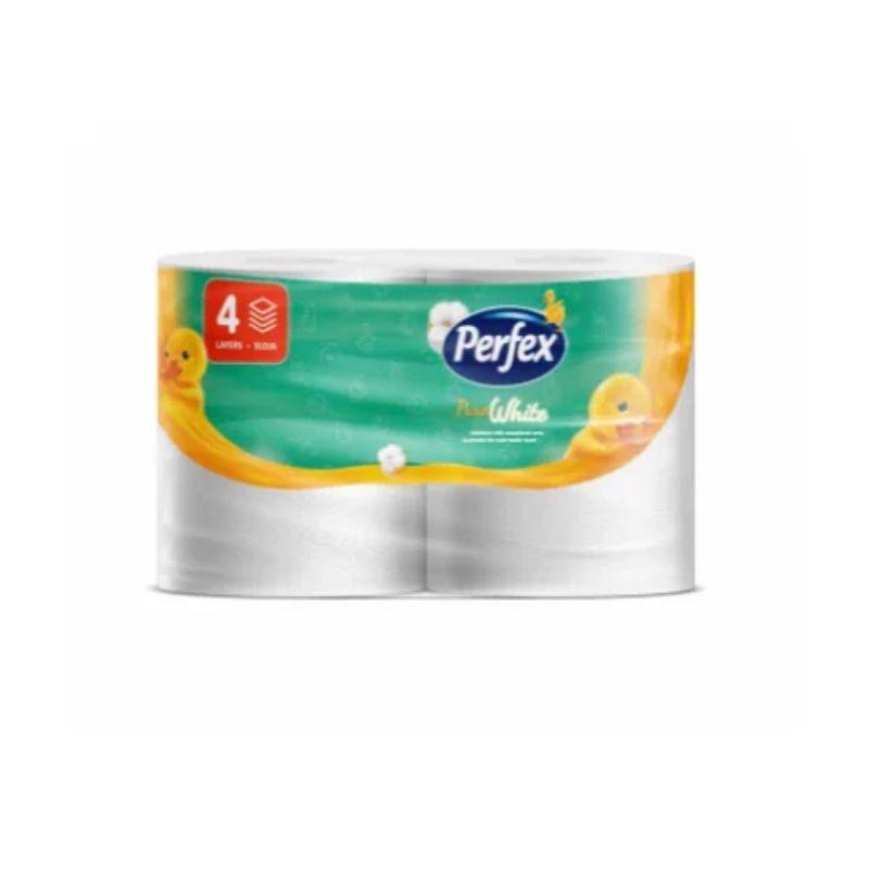 Boni Perfex Pure White Toaletni Papir – Četvoroslojni, 2 Rolne