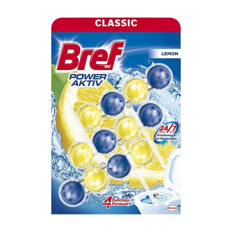 Bref Power Aktiv Lemon 4u1 WC osveživač – 3×50g
