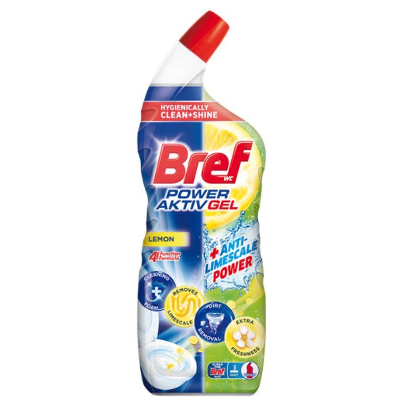 Bref Power Aktiv WC gel Lemon – 700 ml