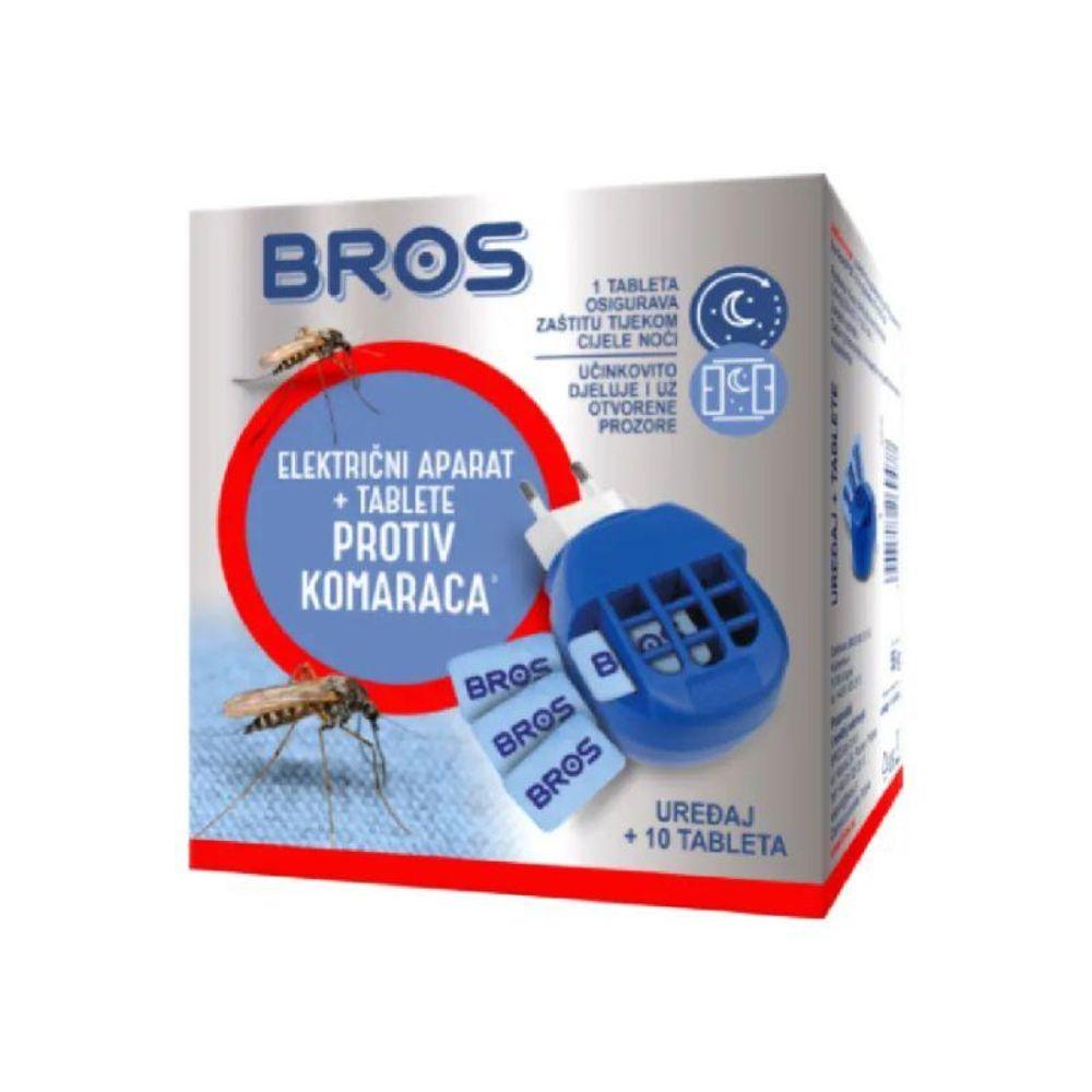 Bros električni aparat + 10 tableta protiv komaraca – komplet za zatvorene prostore