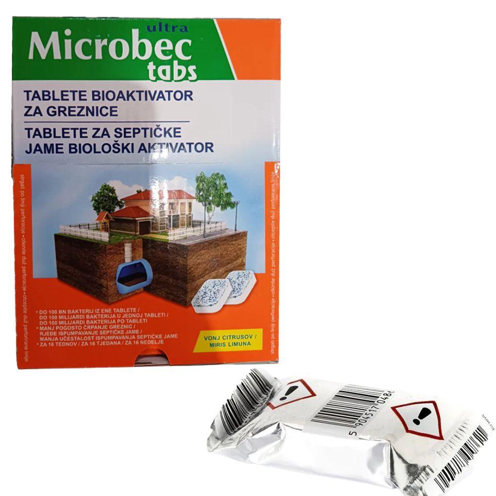 Bros Ultra Microbec Tabs - Tablete za septičke jame biološki aktivator - Miris limuna - 1 kom