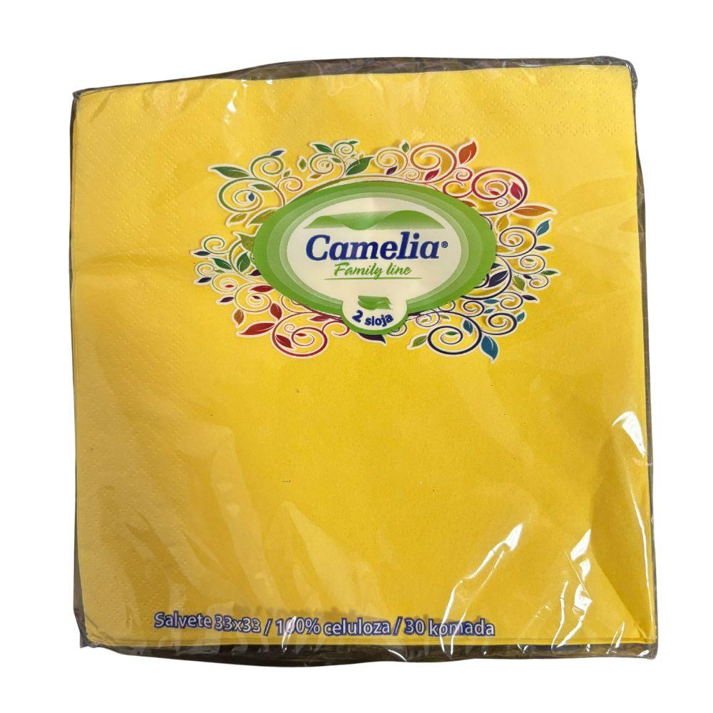 Camelia salvete žute 2 sloja 30 kom