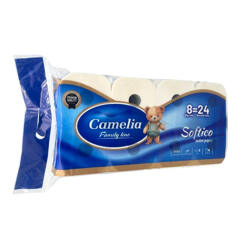Camelia Softico Toaletni Papir – Troslojni, 8 Rolni