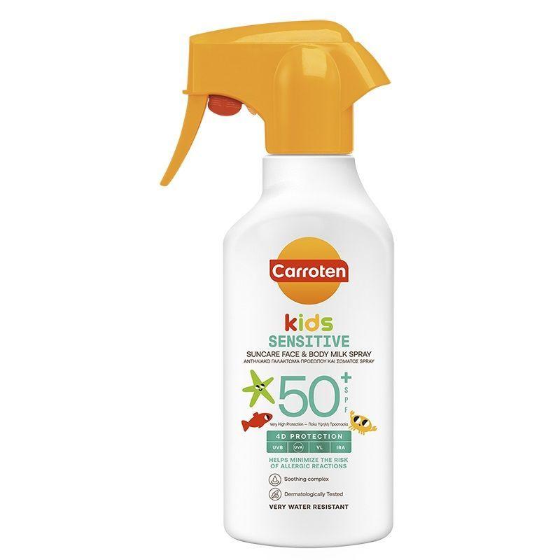 Carroten Kids mleko za sunčanje SPF50+ – zaštita za decu u spreju 270ml