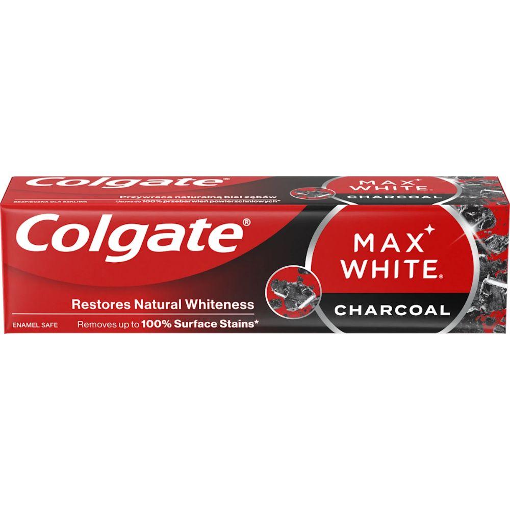 Colgate MAX WHITE Charcoal pasta za zube 75 ml – izbeljivanje aktivnim ugljem