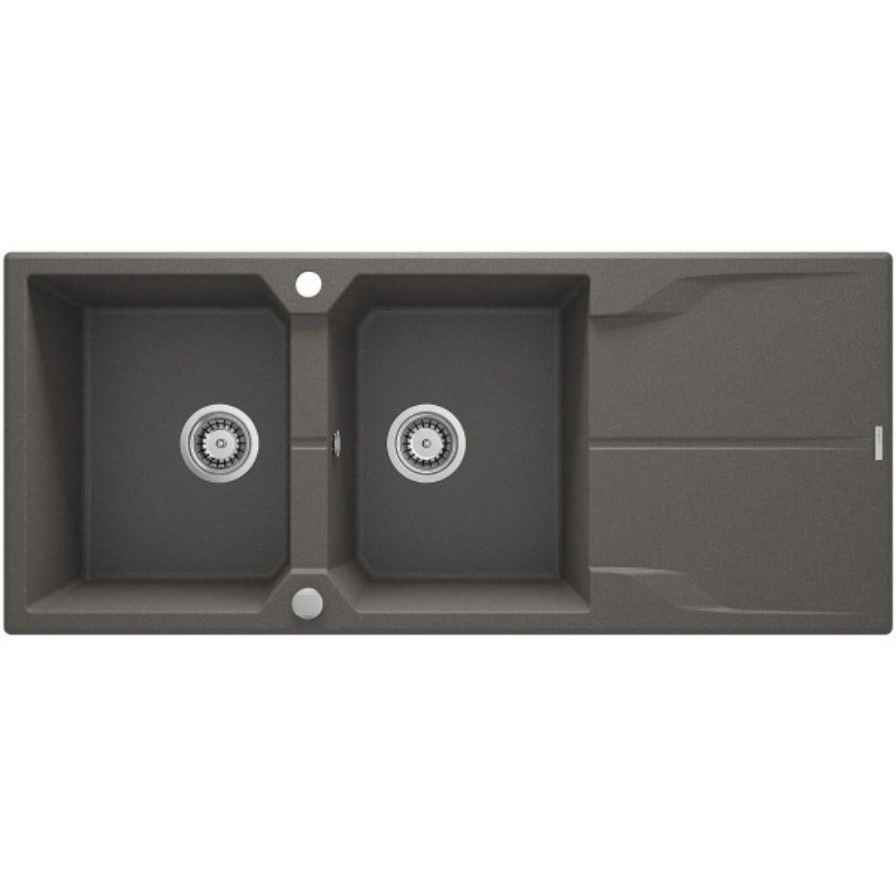 Deante Andante ZQN T213 granitna sudopera 116cm antracit 2 korita oceđivač