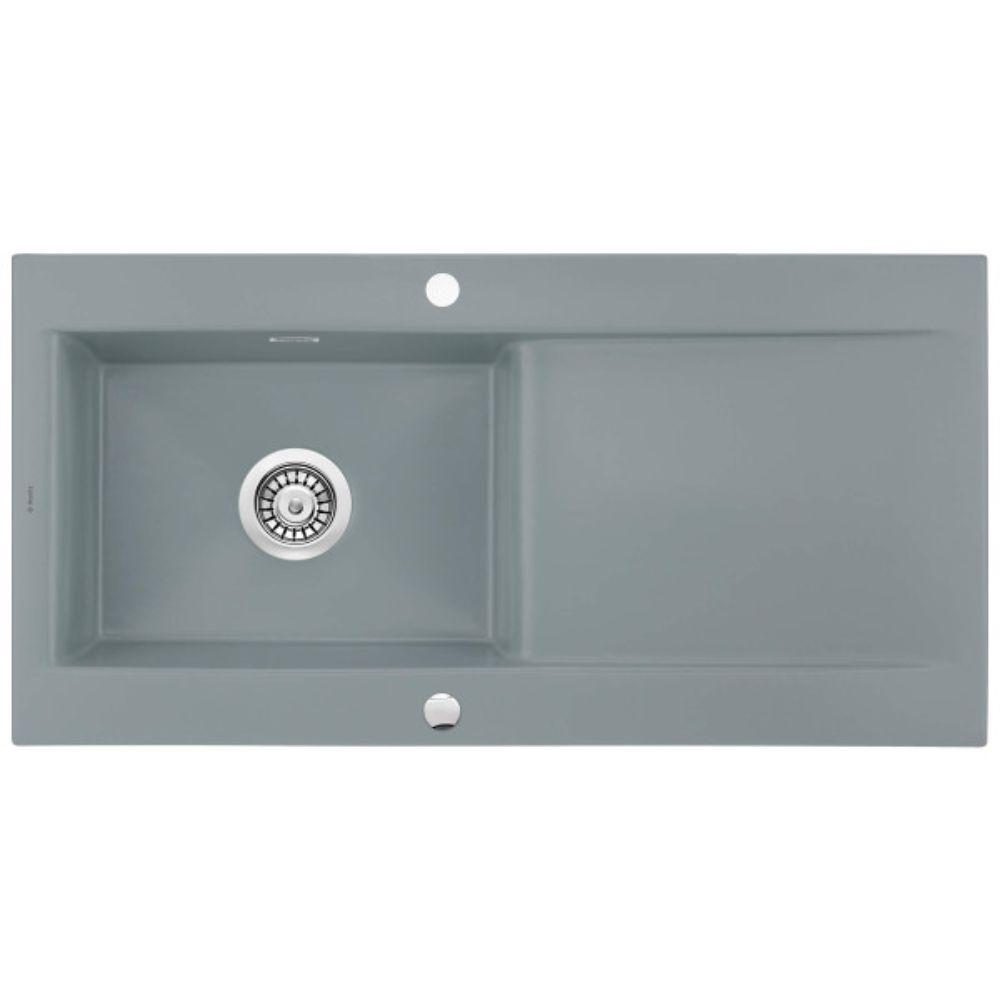 Deante sudopera Sabor 101/GR/O – keramička sudopera sa ocjeđivačem, mat siva, 1015 mm