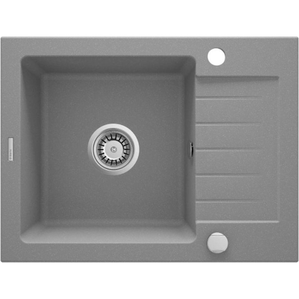 Deante sudopera Zorba ZQZ S11A – metalik siva, granit, 58 cm, sa oceđivačem