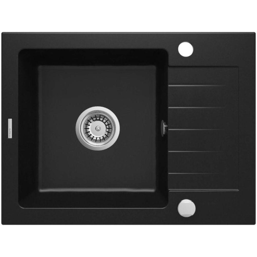 Deante Zorba 58/N/O ZQZ N11A – Granitna sudopera, crna, 58 cm