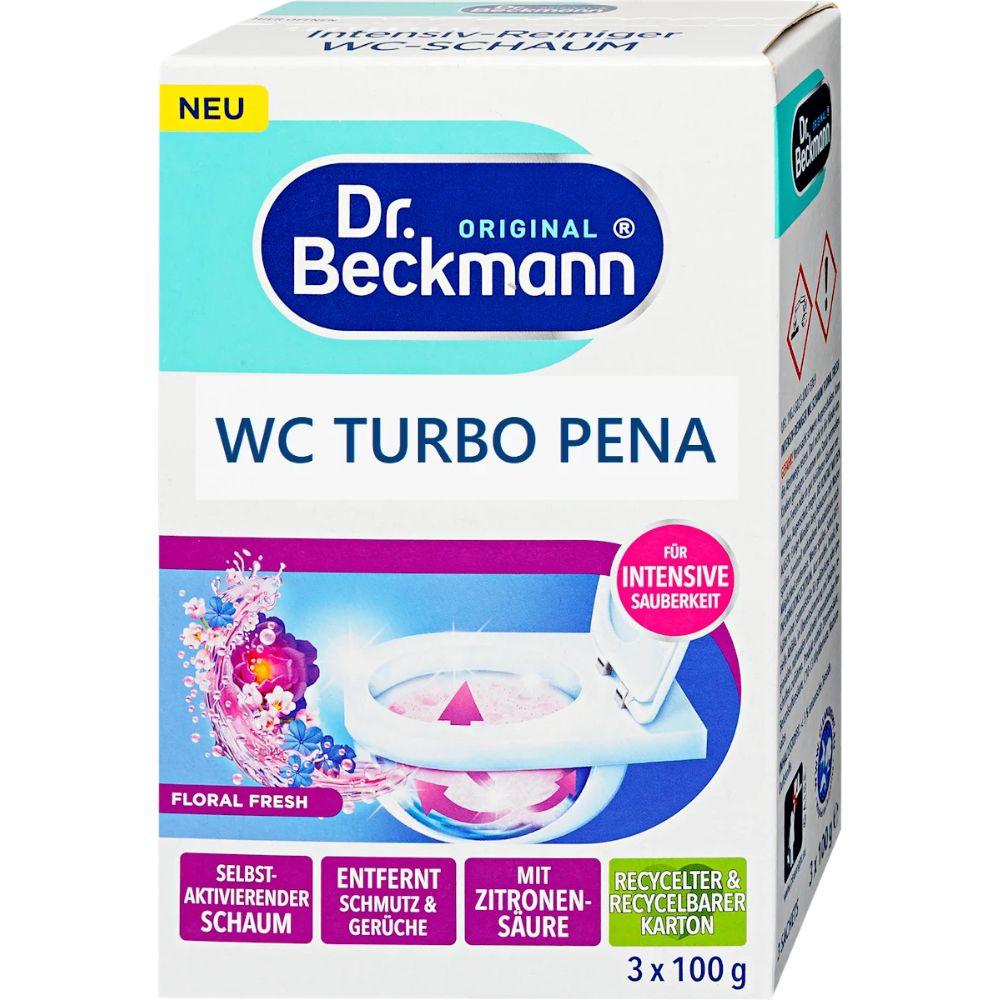Dr.Beckmann WC Turbo aktivna pena za čišćenje WC šolje 3x100g