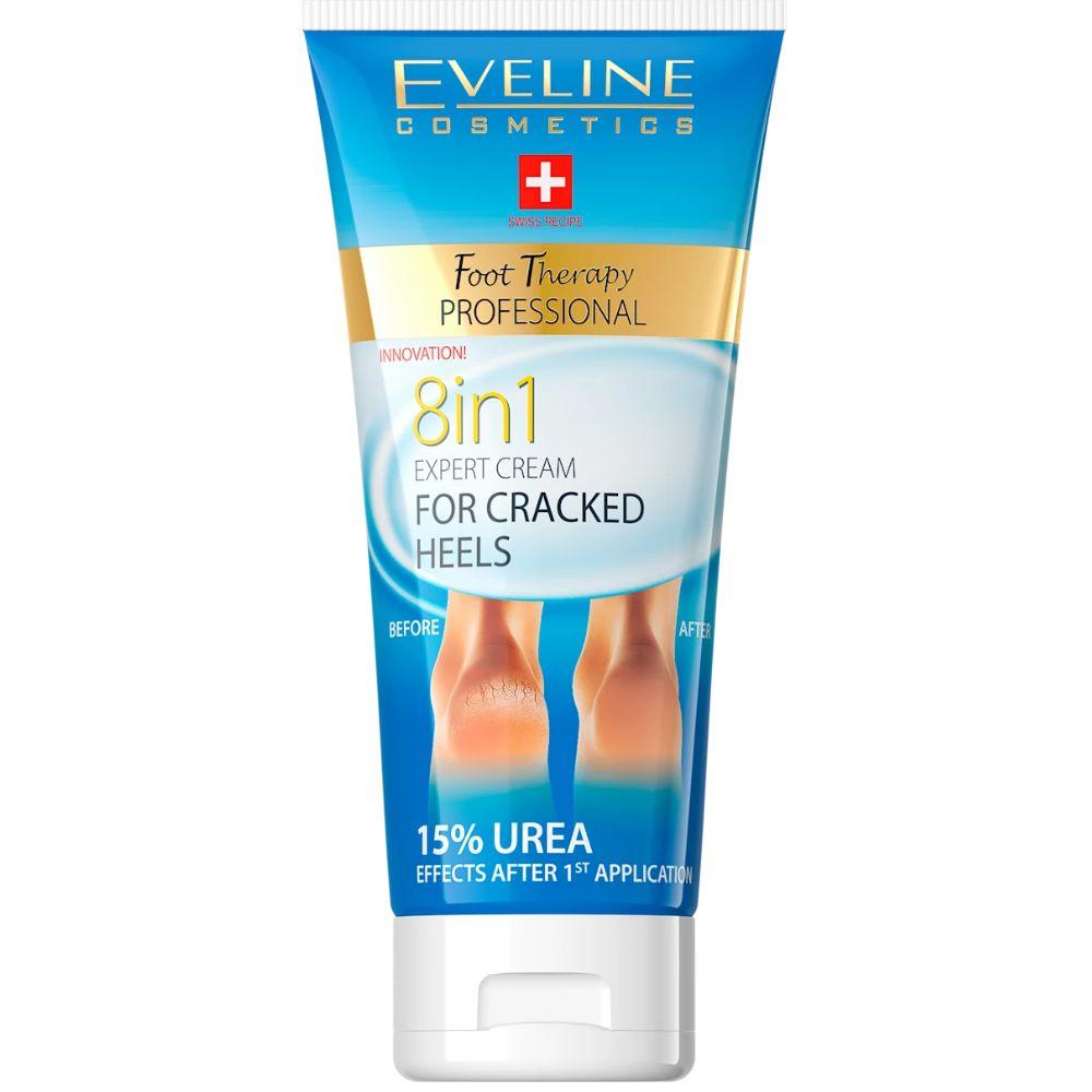 Eveline Foot Therapy Professional Krema za Ispucale Pete 8u1 - 100ml (15% Uree)