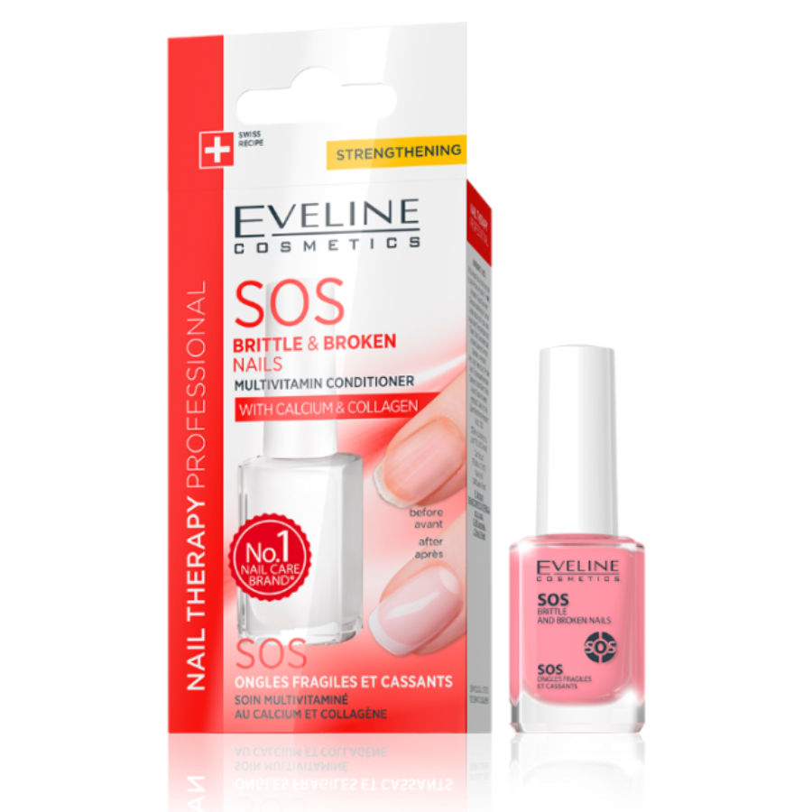 Eveline Nail Therapy SOS Brittle&Broken nails 12ml -NEW