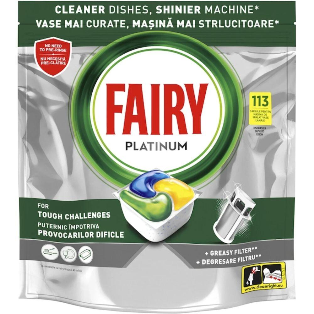 Fairy Platinum Kapsule za mašinsko pranje posuđa, 113 komada