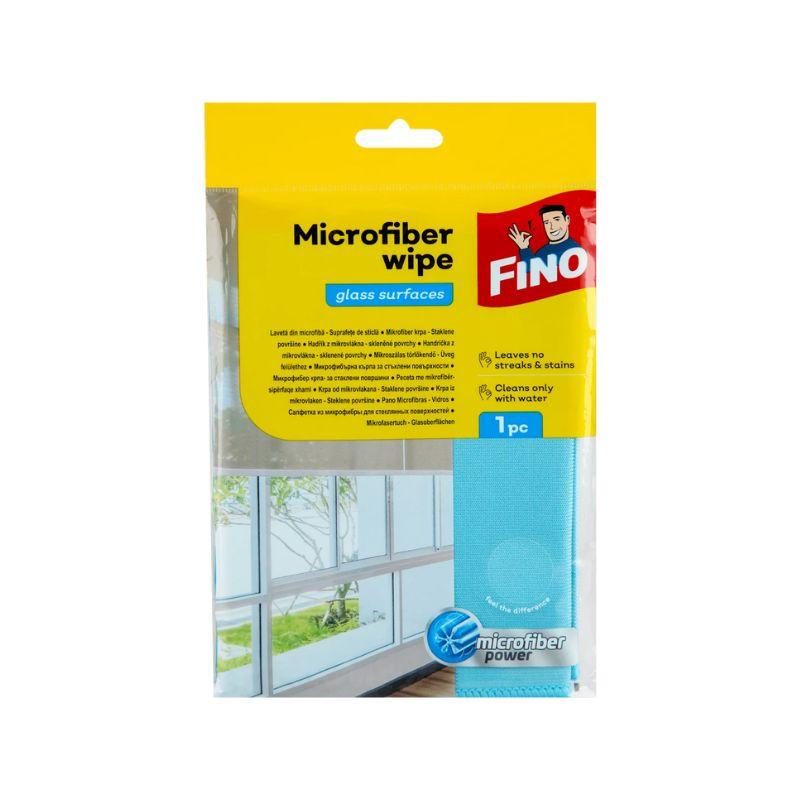 Fino Microfiber krpa za staklo 36 x 38 cm – premium plava mikrofibra za čišćenje staklenih površina