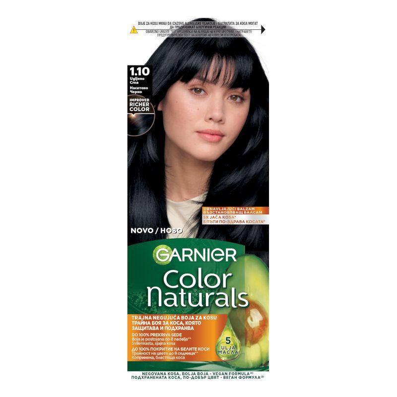 GARNIER Color Naturals Boja za kosu 1.10 - Hranljiva Krema za Bojenje