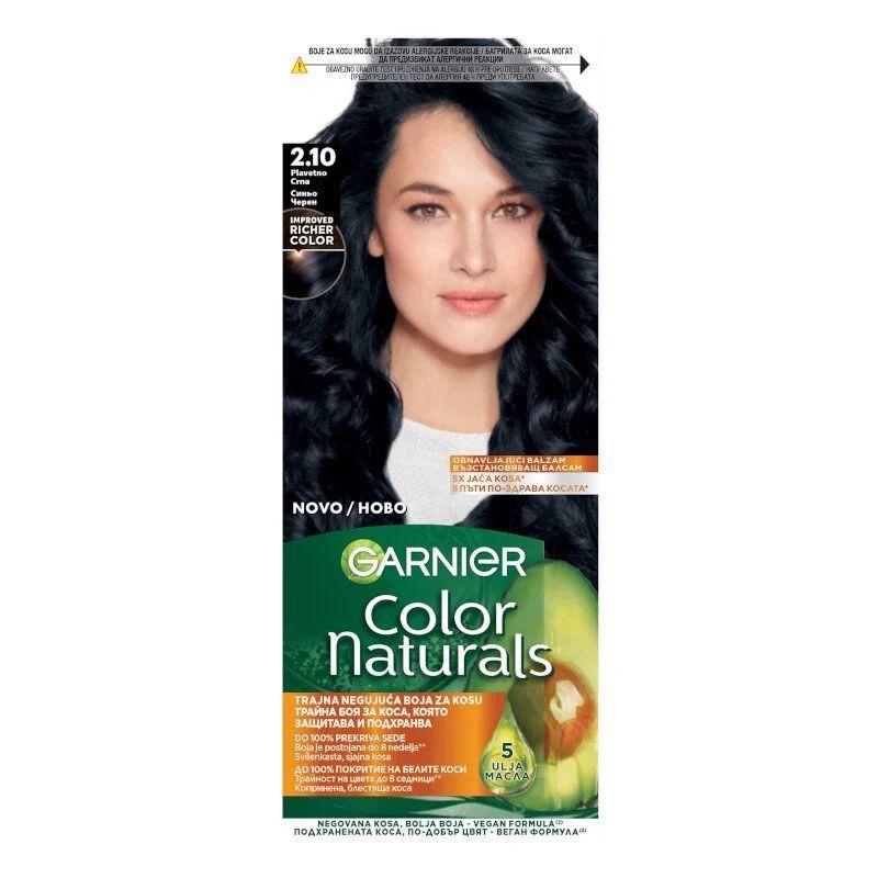 GARNIER Color Naturals Boja za kosu 2.10 - Hranljiva Krema za Bojenje  