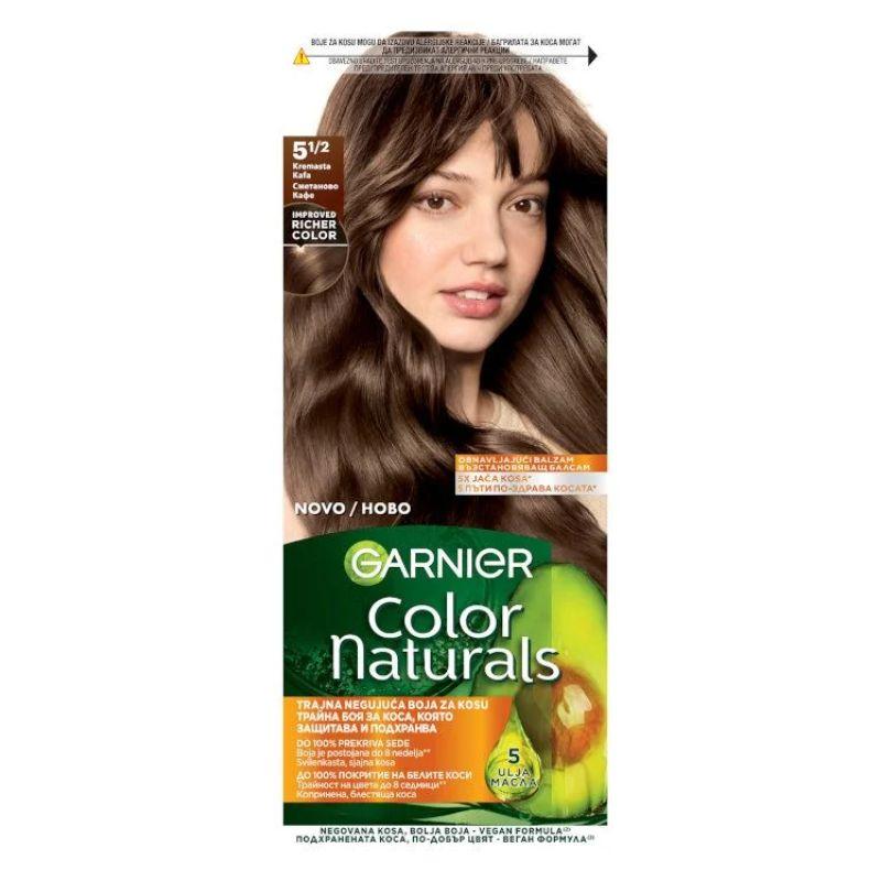 GARNIER Color Naturals Boja za kosu 5 1/2 - Trajna Boja sa Hranljivim Ulja