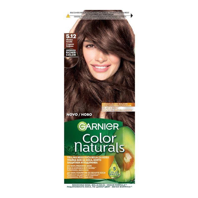 GARNIER Color Naturals Boja za kosu 5.12 - Hranljiva Krema za Bojenje