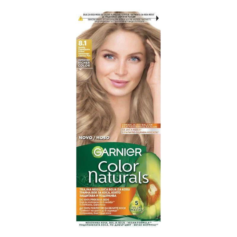 Garnier Color Naturals Creme Boja za kosu 8.1 – Svetlo pepeljasto plava