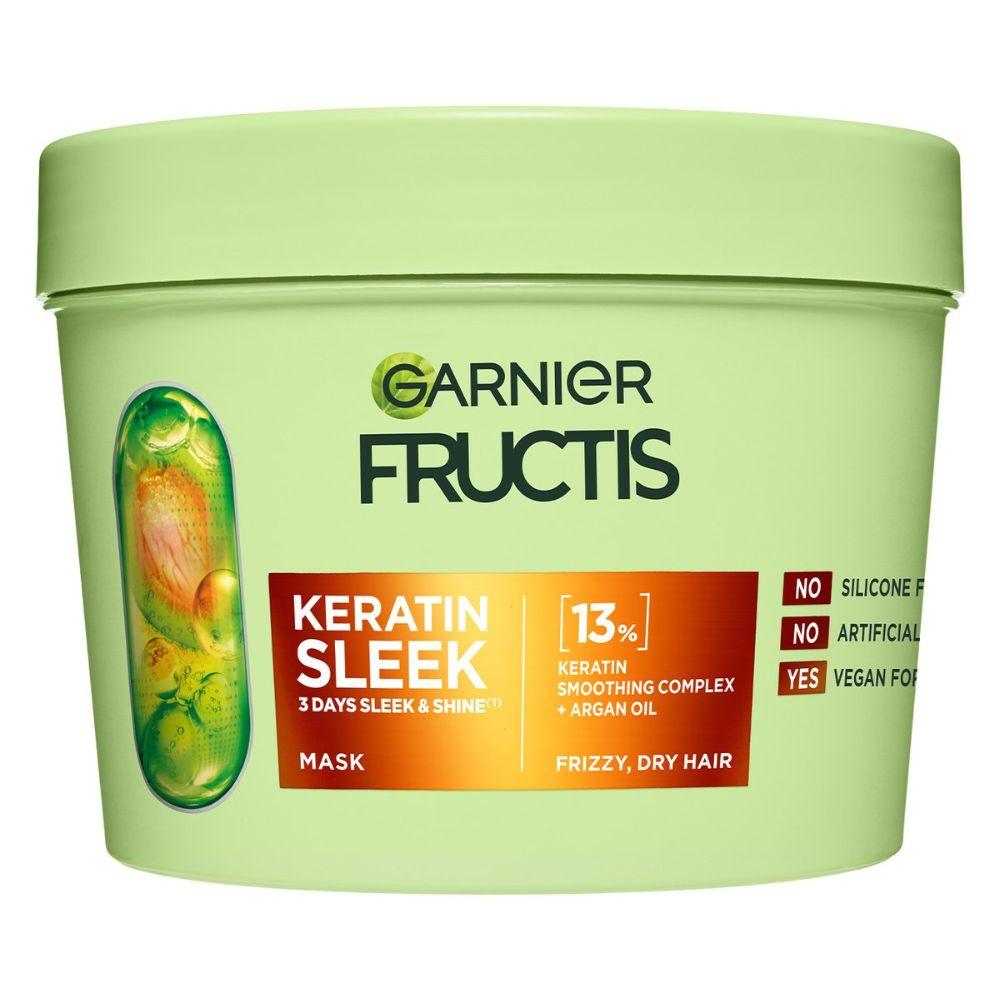 Garnier Fructis Keratin Sleek maska za nezaglađenu suvu kosu 370ml