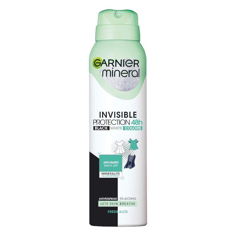 Garnier Mineral Black, White & Color Dezodorans u Spreju (Fresh Aloe) – 150ml