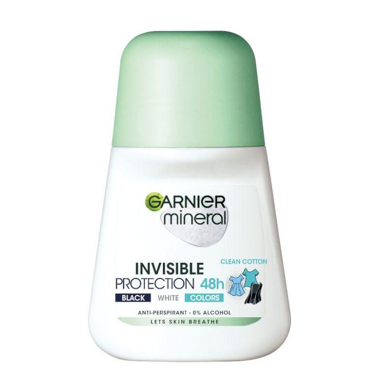 Garnier Mineral Invisible Black, White & Colors roll-on - 50ml