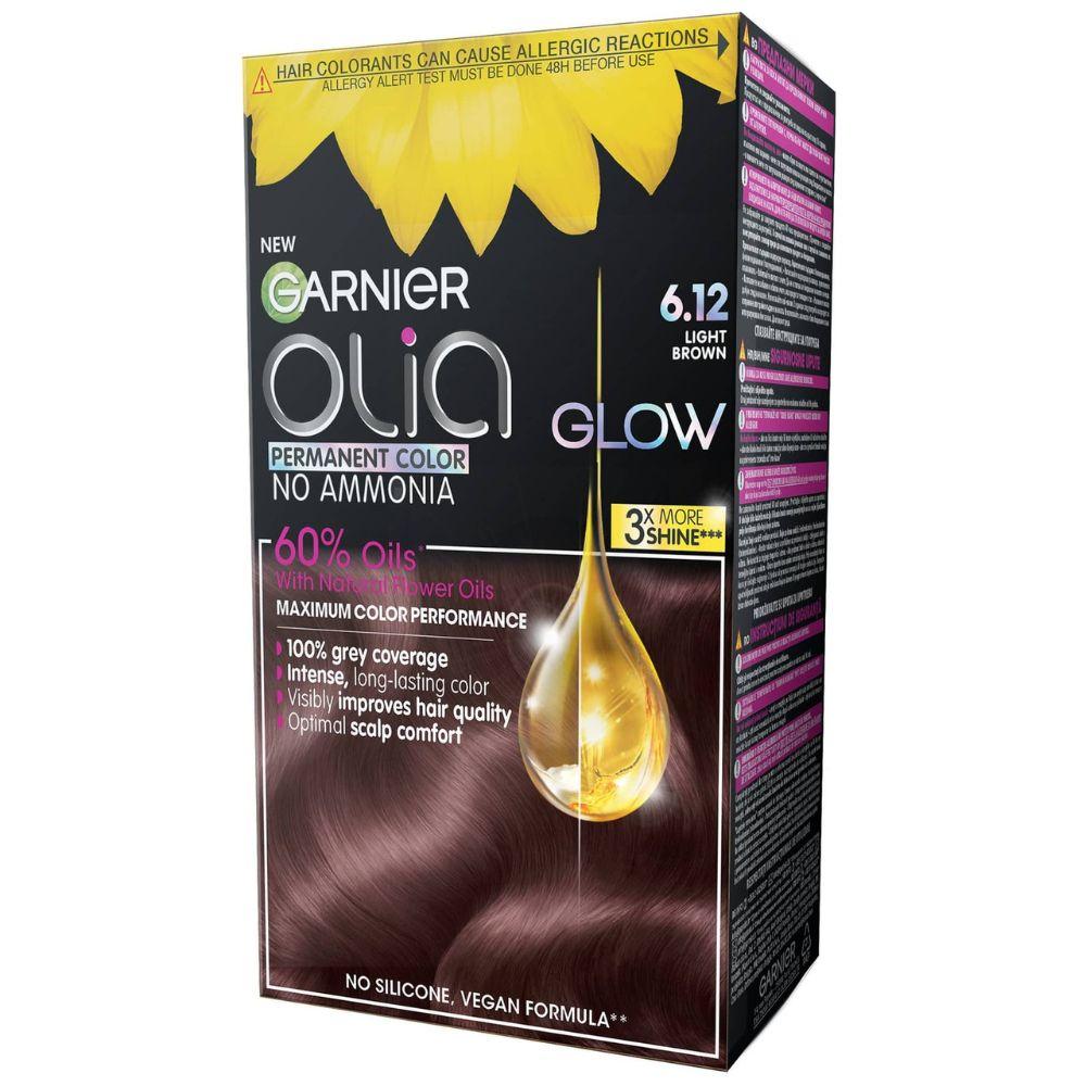 Garnier Olia Glow 6.12 – Svetlo smeđa boja za kosu