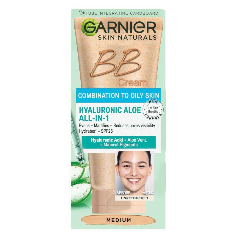 Garnier Skin Naturals BB dnevna krema za mešovitu do masnu kožu Medium – 50 ml
