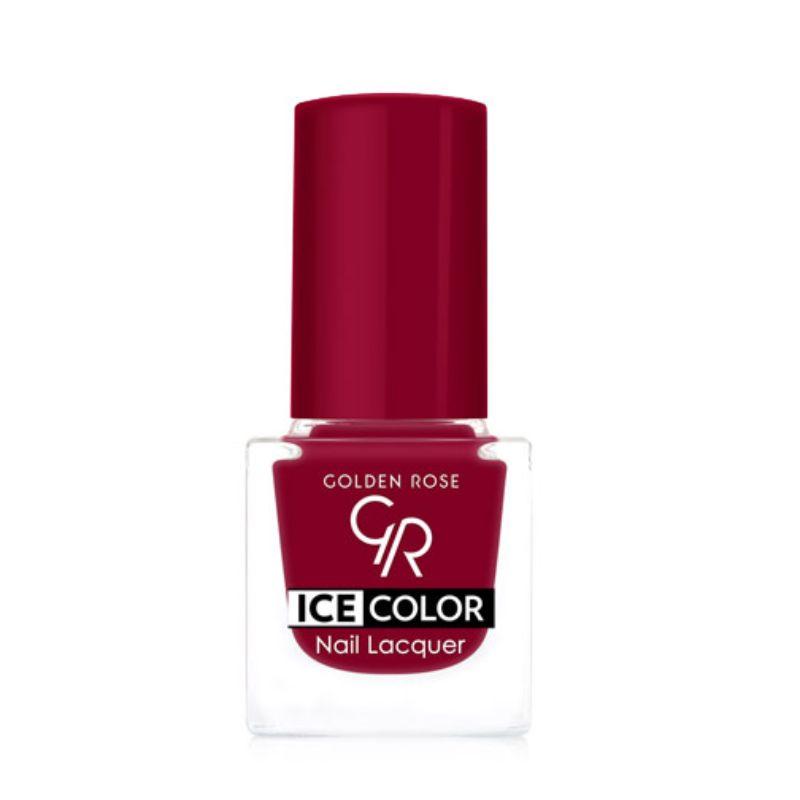 Golden Rose Ice Color lak za nokte No. 126 – 6 ml, sjajna i postojana boja u mini formatu