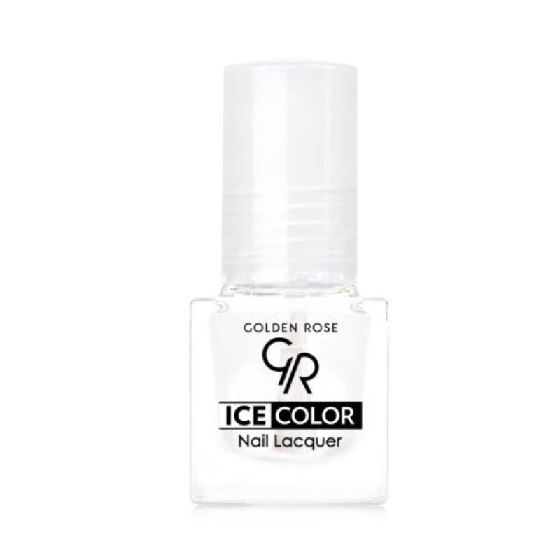 Golden Rose Ice Color lak za nokte No. Clear – bezbojni sjaj u mini pakovanju