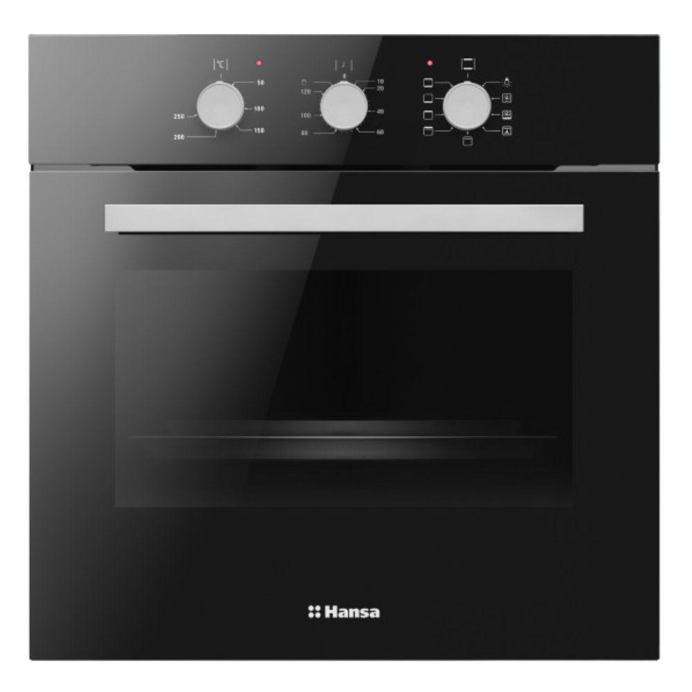 Hansa BOES68161 – Ugradna rerna 65 l, 8 funkcija, crna