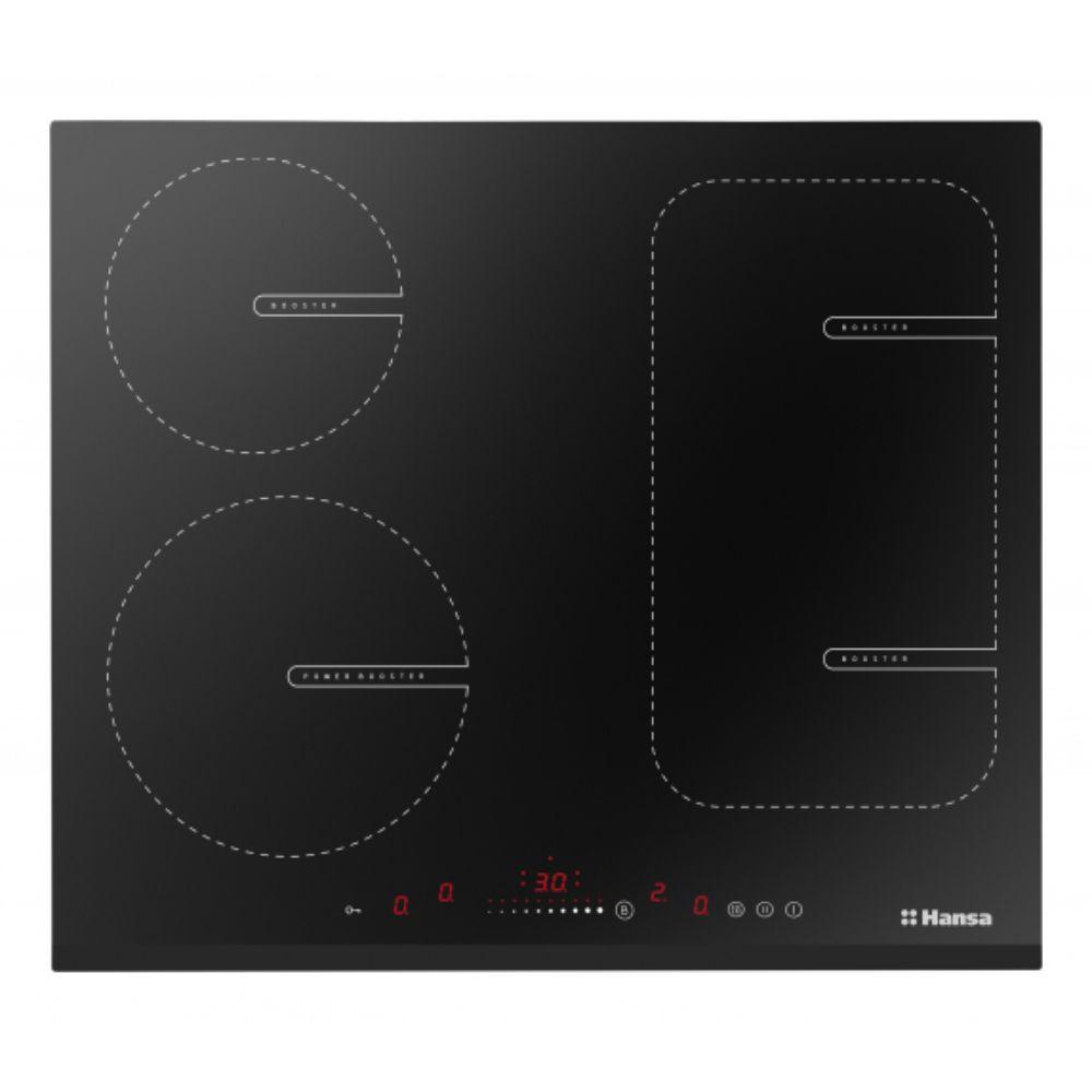 Hansa indukciona ploča BHI68611 – 4 zone, Bridge funkcija, klizne komande, crna