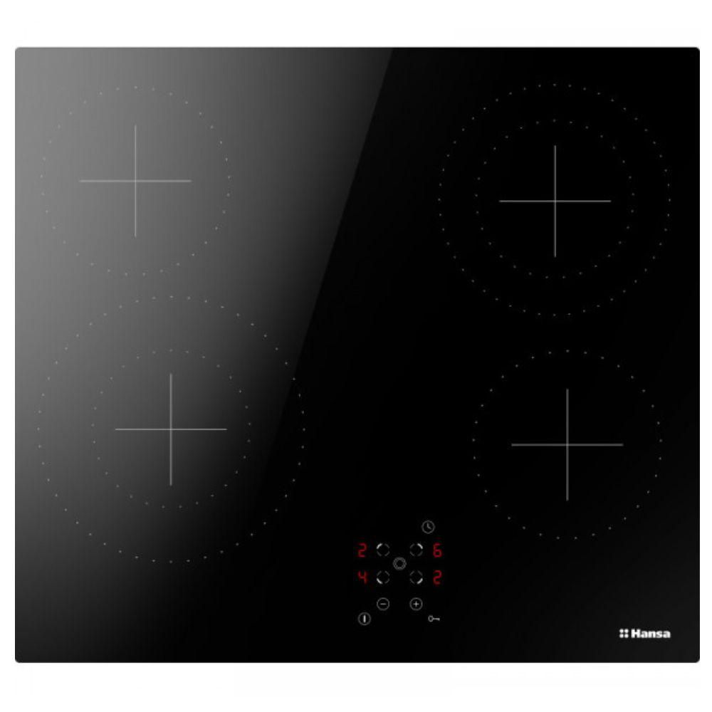 Hansa Ugradna keramička ploča BHC66577 Crna 4 zone 6.3kW 