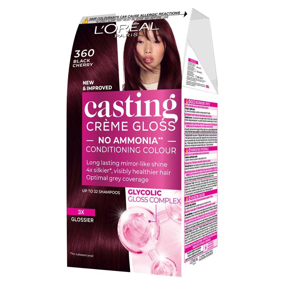 L’Oréal Paris Casting Crème Gloss boja za kosu 360 Crni Trešnja