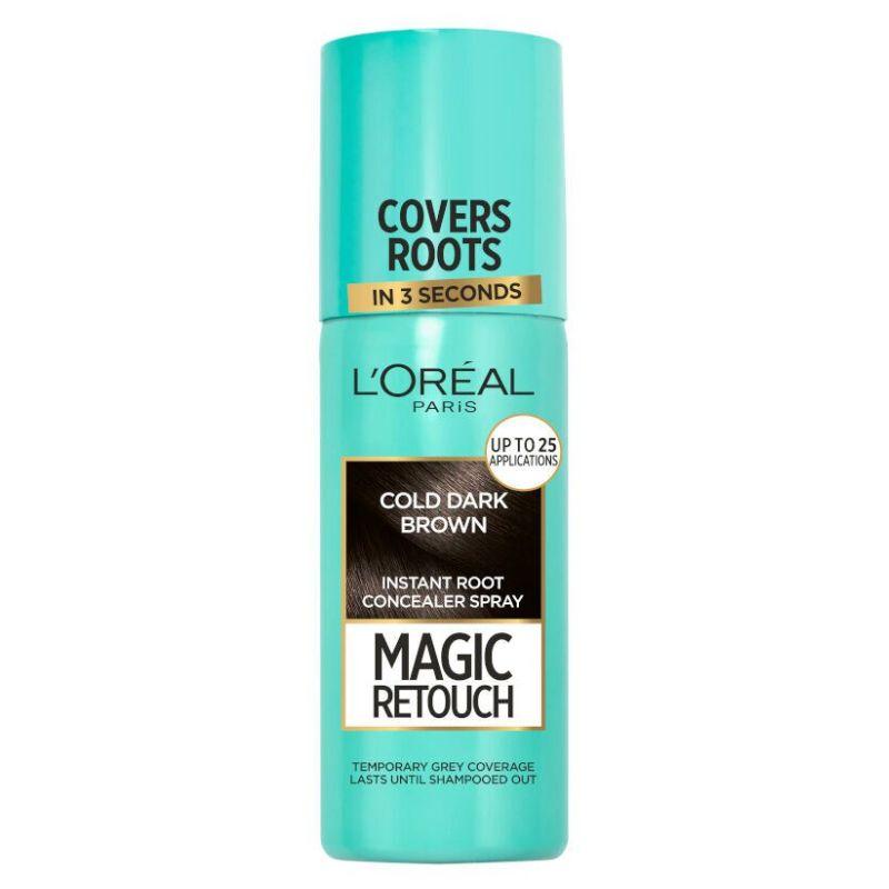 L Oréal Paris Magic Retouch sprej za prikrivanje izrastka Cold Dark Brown – 75ml