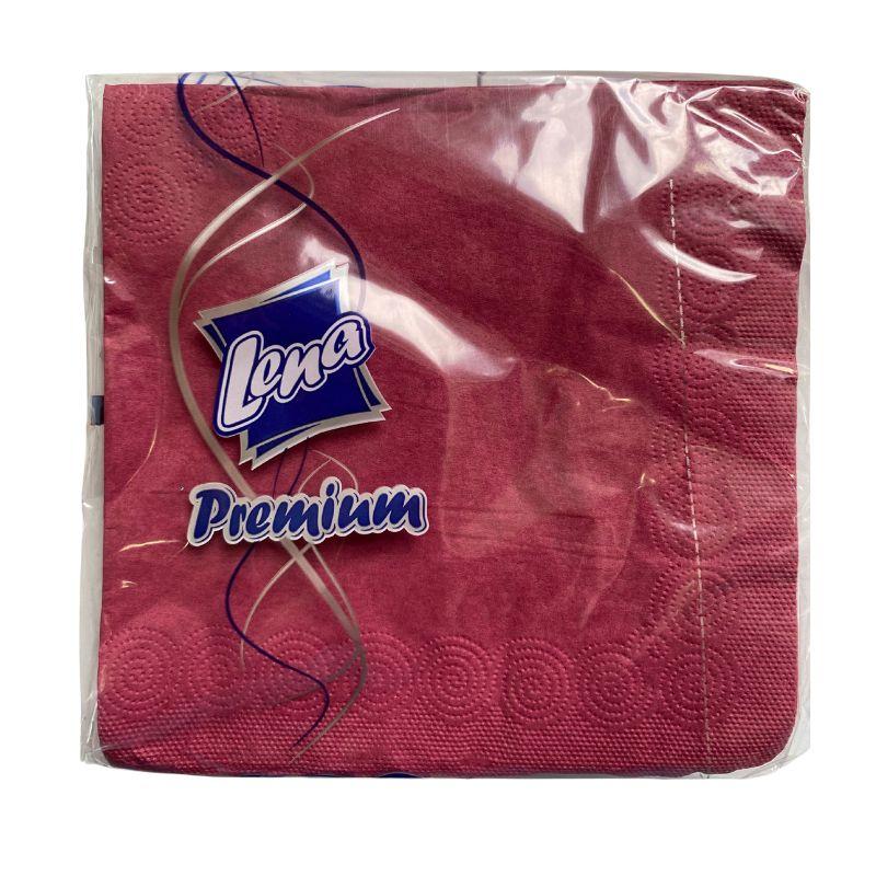 Lena Premium Salvete Bordo – Dvoslojne, 35 Komada (33x33 cm)