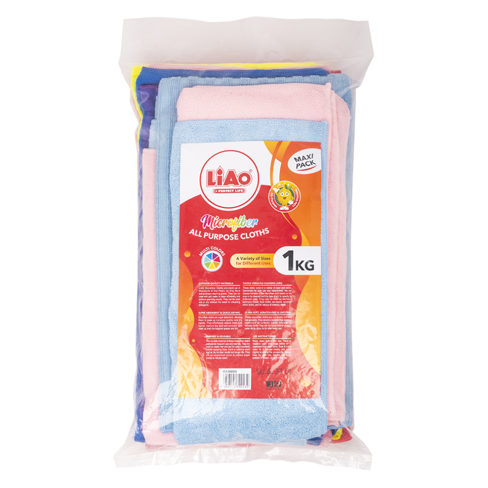 Mikrofiber krpa za brisanje i čišćenje 1kg Liao  Maxi Pack