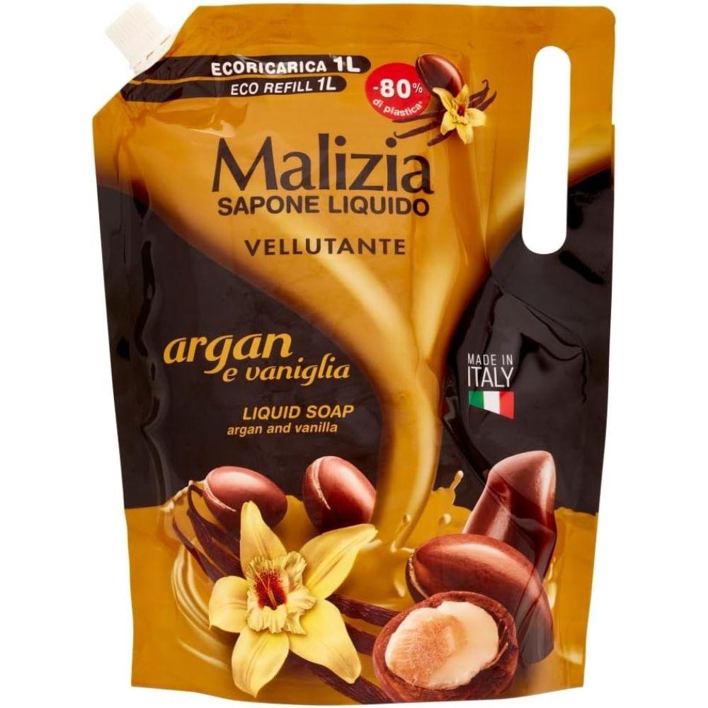Malizia Tečni sapun Argan & Vanilla Refill 1l – Hidratacija i neodoljiv miris vanile