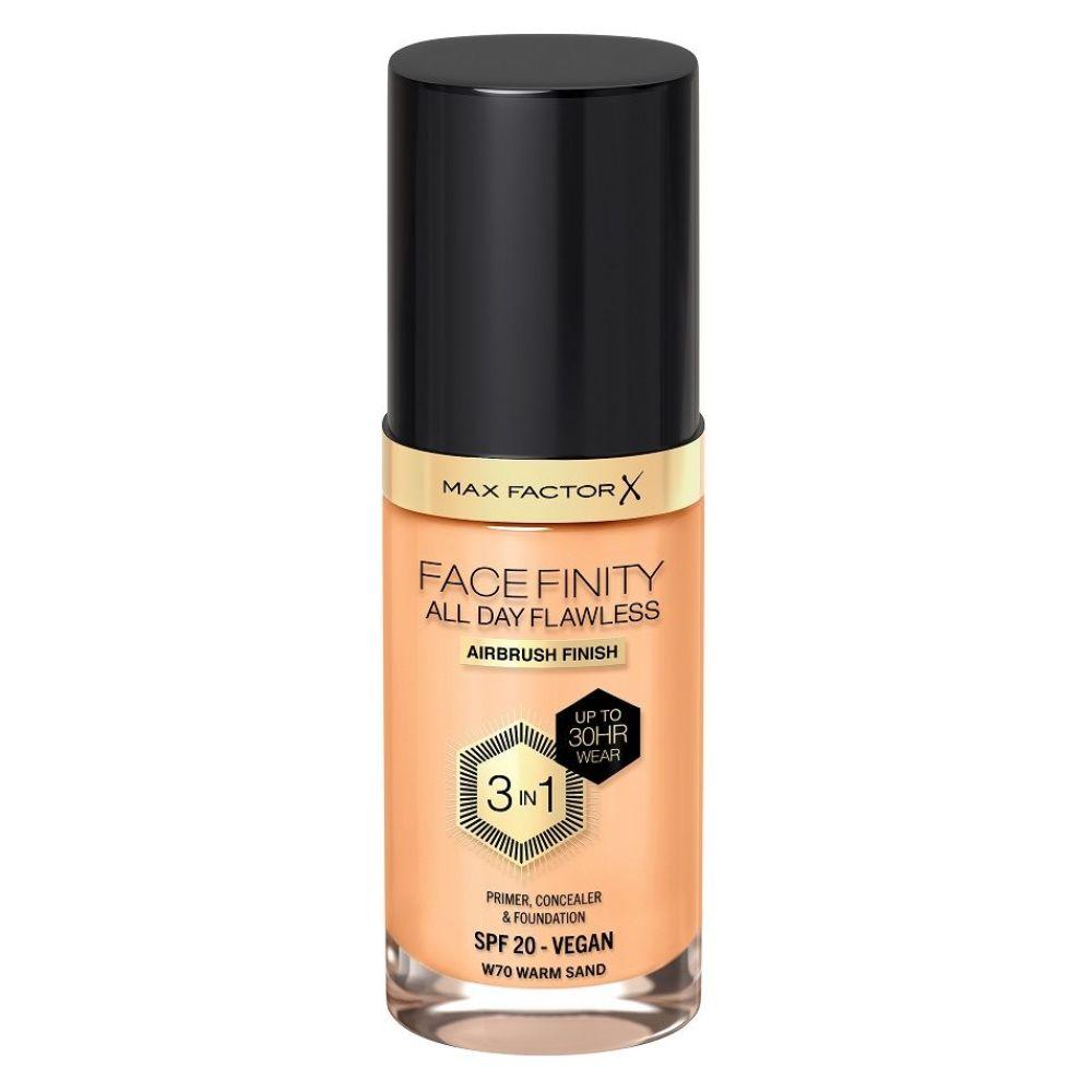 Max Factor Facefinity All Day Flawless 3-u-1 tečni puder W70 Warm Sand