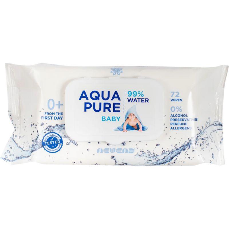Nevena Aqua Pure 99% Water vlažne maramice za bebe – 72 kom