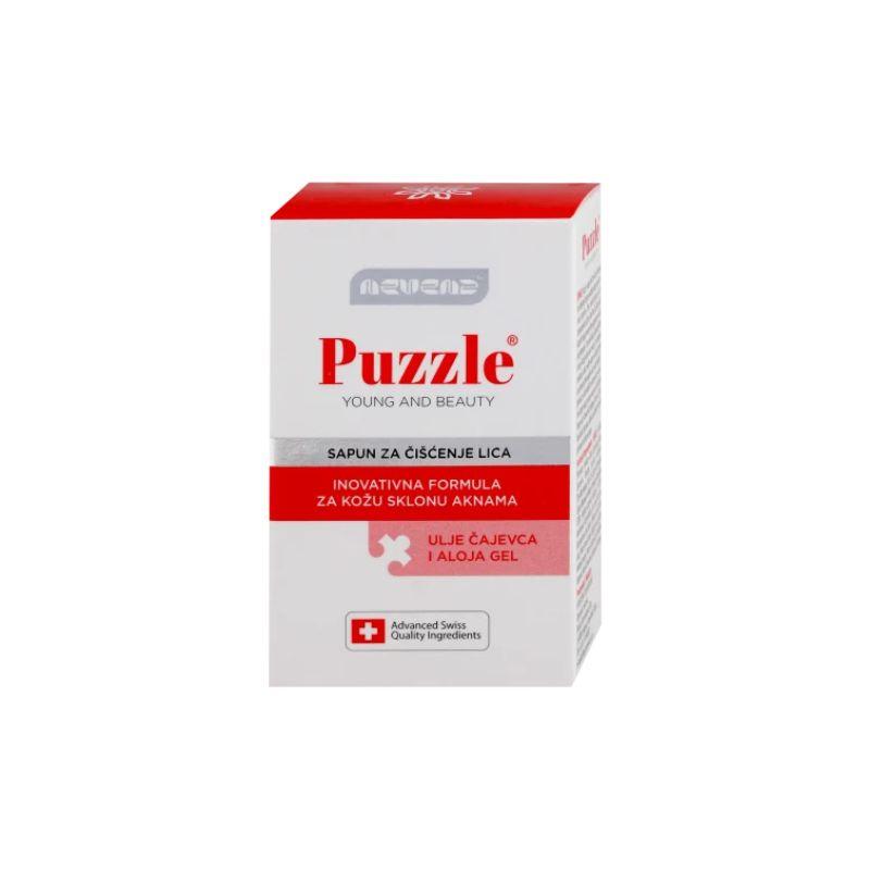 Nevena Puzzle sapun za čišćenje lica – ulje čajevca i aloe vera, 78 g