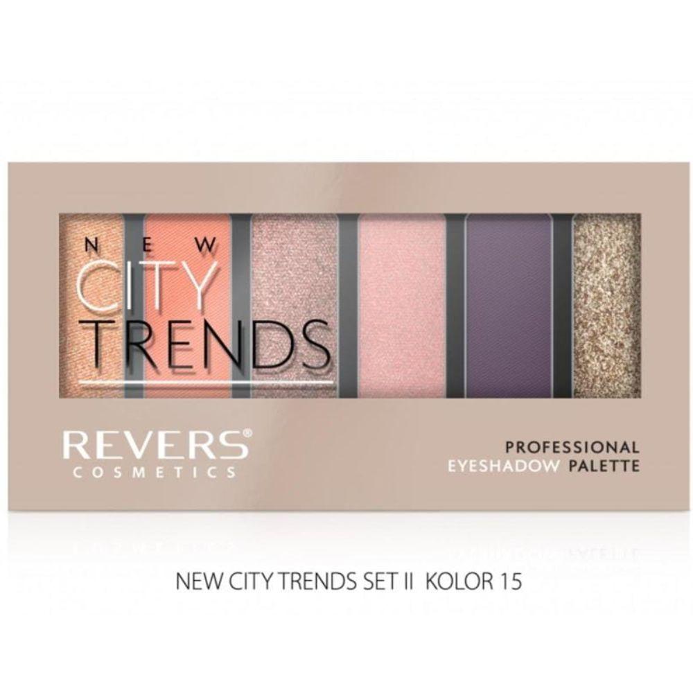 New City Trends Professional Eyeshadow Palette – Revers, Nr.15, paleta senki za oči, 6 nijansi
