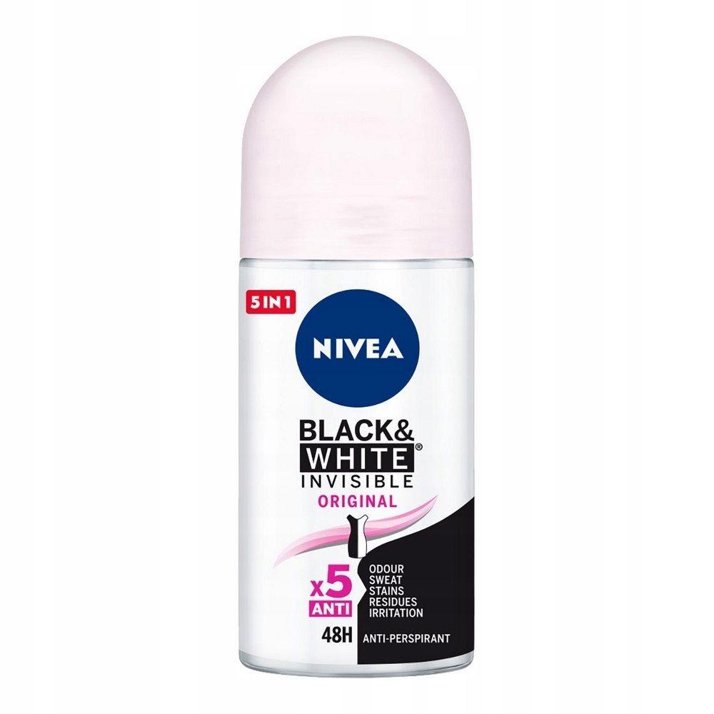 NIVEA Black & White Invisible Original roll-on – 50ml