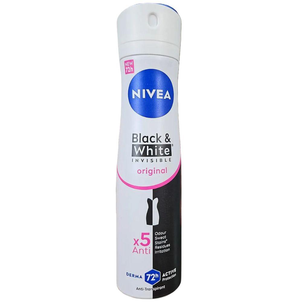 NIVEA Deospray Black & White Invisible Original ženski dezodorans 150ml