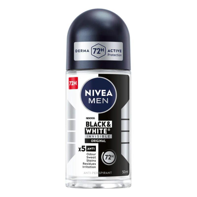 NIVEA MEN Black & White Invisible Original roll-on – 50ml